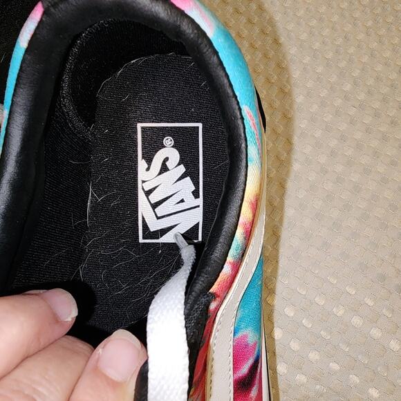 VANS EUC WOMEN'S SIZE 7 ( like new) OFF THE WALL LACE UP TIE DYE SNEAKERS SHOES - Picture 3 of 10